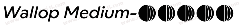 Wallop Medium字体转换
